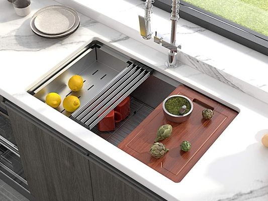 16 Gauge Undermount Workstation Sink