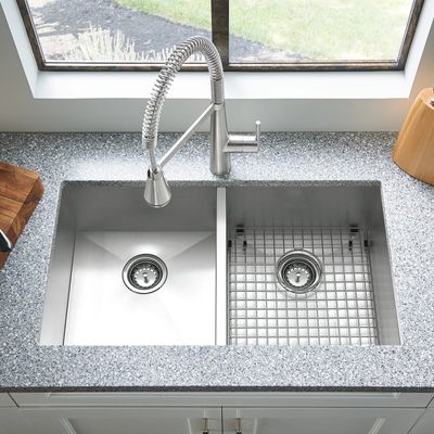 18 Gauge Undermount Stainless Steel Kitchen Sink PVD NANO 80x45