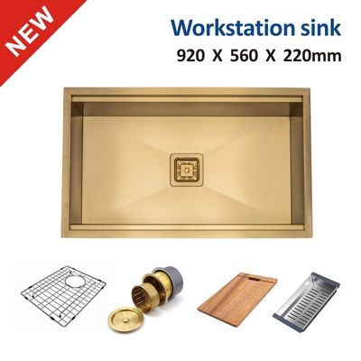 16 Gauge Undermount Workstation Sink
