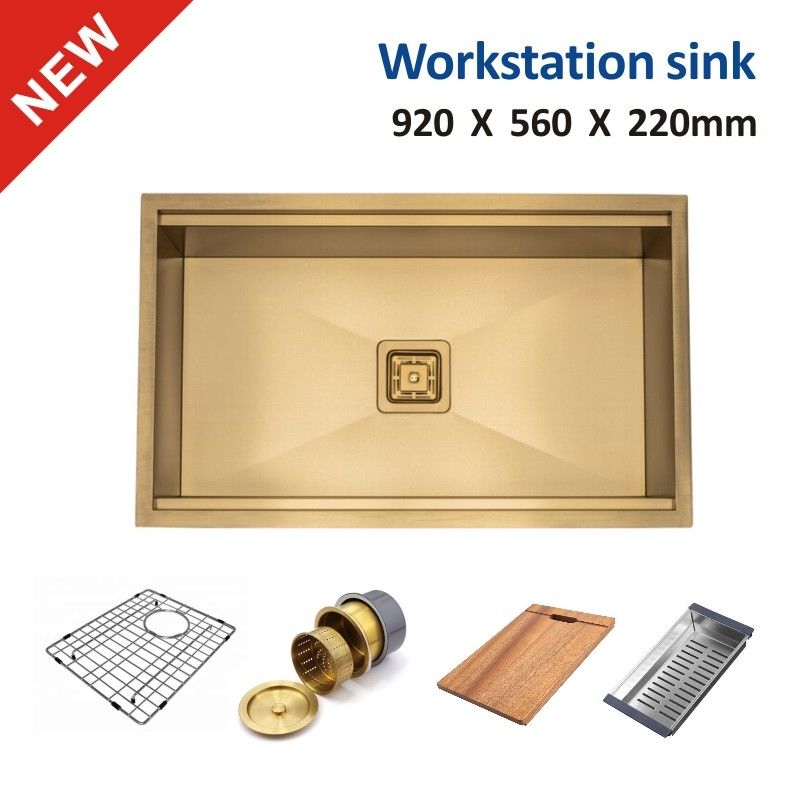 16 Gauge Undermount Workstation Sink